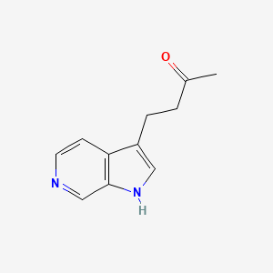 molecular formula C11H12N2O B13887330 4-(1H-pyrrolo[2,3-c]pyridin-3-yl)butan-2-one 