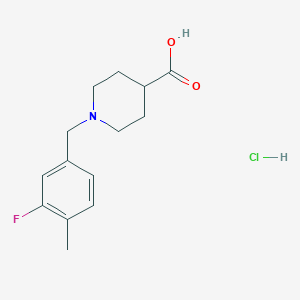 1-(3-Fluoro-4-methylbenzyl)piperidine-4-carboxylic acid hydrochloride