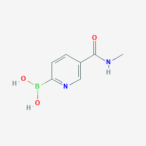molecular formula C7H9BN2O3 B13887370 [5-(Methylcarbamoyl)pyridin-2-yl]boronic acid 