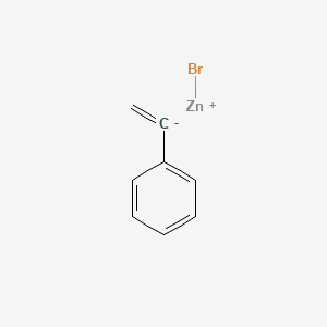 molecular formula C8H7BrZn B13887393 bromozinc(1+);ethenylbenzene 
