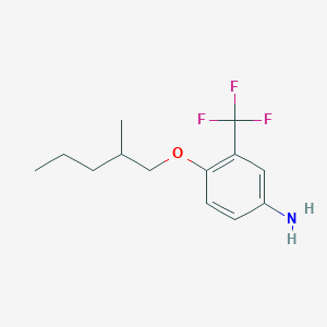4-[(2-Methylpentyl)oxy]-3-(trifluoromethyl)aniline