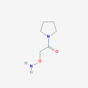 molecular formula C6H12N2O2 B13887483 2-(aminooxy)-1-(1-pyrrolidinyl)Ethanone 