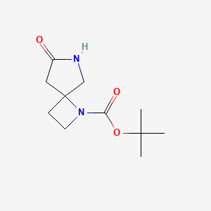 molecular formula C11H18N2O3 B13887490 Tert-butyl 6-oxo-1,7-diazaspiro[3.4]octane-1-carboxylate 