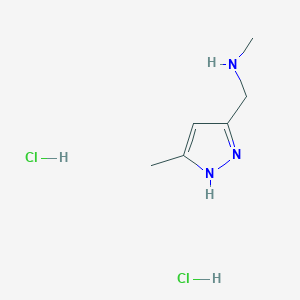 n-Methyl-1-(3-methyl-1h-pyrazol-5-yl)methanamine dihydrochloride