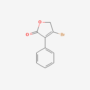 molecular formula C10H7BrO2 B13887502 3-bromo-4-phenyl-2H-furan-5-one 