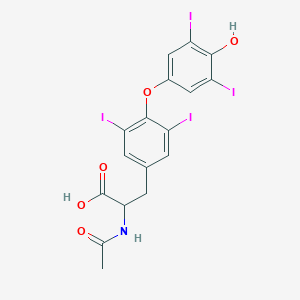 molecular formula C17H13I4NO5 B13887552 N-Acetyl-T4; N-Acetyl-L-thyroxine 