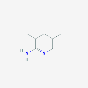 molecular formula C7H14N2 B13887567 3,5-Dimethyl-2,3,4,5-tetrahydropyridin-6-amine 