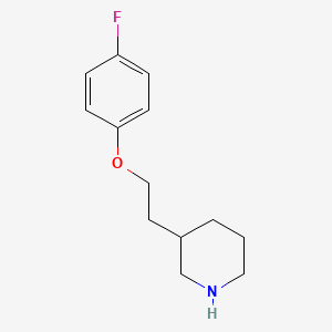 3-[2-(4-Fluorophenoxy)ethyl]piperidine