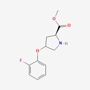 methyl (2S)-4-(2-fluorophenoxy)pyrrolidine-2-carboxylate