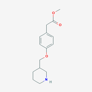 Methyl 2-[4-(3-piperidinylmethoxy)phenyl]acetate