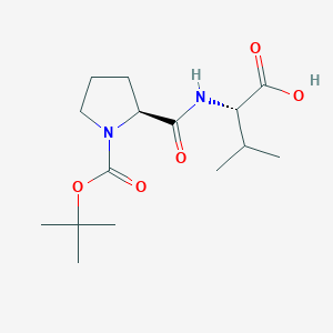 molecular formula C15H26N2O5 B13887650 L-Valine, N-[1-[(1,1-dimethylethoxy)carbonyl]-L-prolyl]- CAS No. 65671-71-8