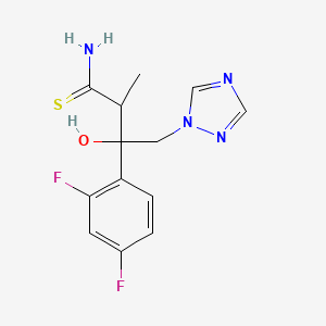 molecular formula C13H14F2N4OS B13887688 (2R,3R)-3-(2,4-difluorophenyl)-3-hydroxy-2-Methyl-4-(1H-1,2,4-triazol-1-yl)butanethioaMide 