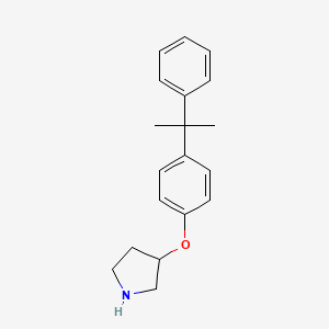 4-(1-Methyl-1-phenylethyl)phenyl 3-pyrrolidinylether