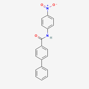 molecular formula C19H14N2O3 B13887711 N-(4-nitrophenyl)-4-biphenylcarboxamide 