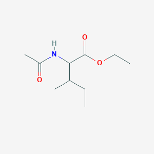 molecular formula C10H19NO3 B13887768 Ethyl 2-acetamido-3-methyl-pentanoate 