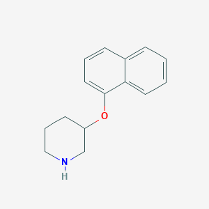 molecular formula C15H17NO B1388779 1-Naphthyl 3-piperidinyl ether CAS No. 946681-27-2