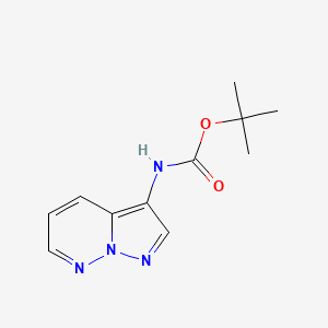 molecular formula C11H14N4O2 B13887844 tert-butyl N-pyrazolo[1,5-b]pyridazin-3-ylcarbamate 