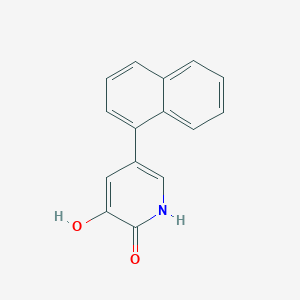molecular formula C15H11NO2 B13887846 3-hydroxy-5-naphthalen-1-yl-1H-pyridin-2-one 