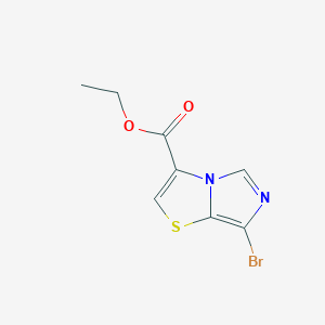 molecular formula C8H7BrN2O2S B13887849 Ethyl 7-bromoimidazo[4,3-b][1,3]thiazole-3-carboxylate 