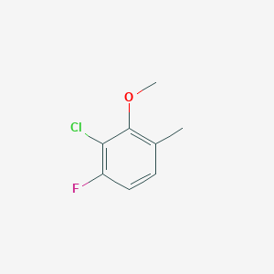 molecular formula C8H8ClFO B13887850 2-Chloro-1-fluoro-3-methoxy-4-methylbenzene 