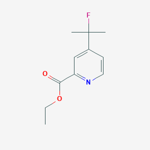 molecular formula C11H14FNO2 B13887856 Ethyl 4-(2-fluoropropan-2-yl)picolinate 