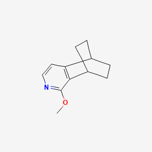 molecular formula C12H15NO B13887867 5,8-Ethanoisoquinoline, 5,6,7,8-tetrahydro-1-methoxy- 