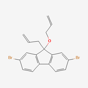 molecular formula C19H16Br2O B13887875 9-Allyl-9-allyloxy-2,7-dibromo-fluorene 