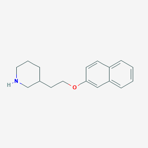 B1388788 3-[2-(2-Naphthyloxy)ethyl]piperidine CAS No. 946715-93-1