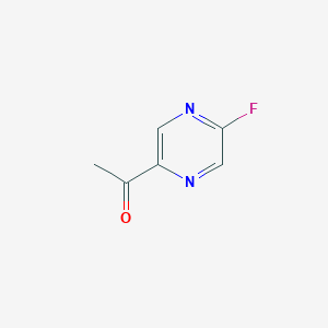 molecular formula C6H5FN2O B13887903 1-(5-Fluoropyrazin-2-yl)ethanone 