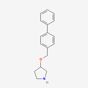 3-([1,1'-Biphenyl]-4-ylmethoxy)pyrrolidine