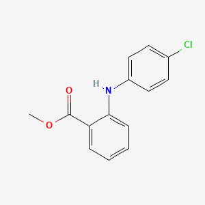 molecular formula C14H12ClNO2 B13887929 Methyl 2-(4-chloroanilino)benzoate 