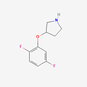 molecular formula C10H11F2NO B1388795 3-(2,5-Difluorophenoxy)pyrrolidine CAS No. 946715-62-4