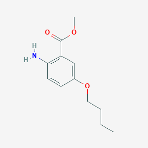 molecular formula C12H17NO3 B13887965 Methyl 2-amino-5-butoxybenzoate 