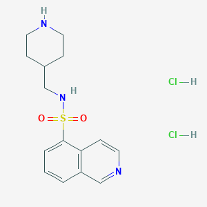 molecular formula C15H21Cl2N3O2S B138880 N-(piperidin-4-ylmethyl)isoquinoline-5-sulfonamide;dihydrochloride CAS No. 126264-57-1
