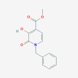 molecular formula C14H13NO4 B13888020 Methyl 1-benzyl-3-hydroxy-2-oxopyridine-4-carboxylate 