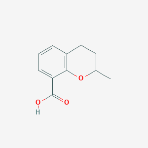 molecular formula C11H12O3 B13888030 2-methyl-3,4-dihydro-2H-chromene-8-carboxylic acid 