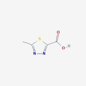 molecular formula C4H4N2O2S B1388804 5-Methyl-1,3,4-thiadiazole-2-carboxylic acid CAS No. 501698-31-3