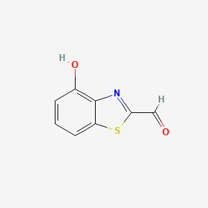 molecular formula C8H5NO2S B1388805 4-Hydroxybenzothiazole-2-carboxaldehyde CAS No. 30741-00-5