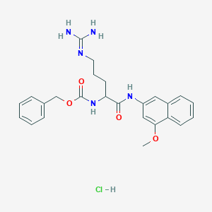 molecular formula C25H30ClN5O4 B13888104 Z-Arg-4M-betana hcl 
