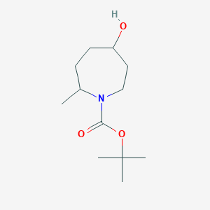 molecular formula C12H23NO3 B13888128 Tert-butyl 5-hydroxy-2-methylazepane-1-carboxylate 