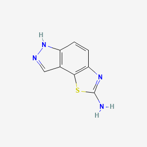 molecular formula C8H6N4S B1388816 6H-thiazolo[5,4-e]indazol-2-amine CAS No. 21444-01-9
