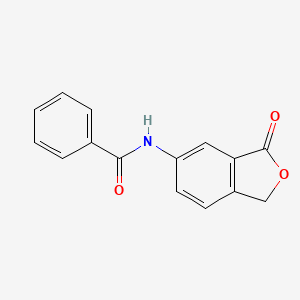 molecular formula C15H11NO3 B13888166 N-(3-oxo-1H-2-benzofuran-5-yl)benzamide 