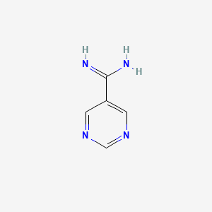 molecular formula C5H6N4 B1388817 Pyrimidine-5-carboxamidine CAS No. 690619-43-3