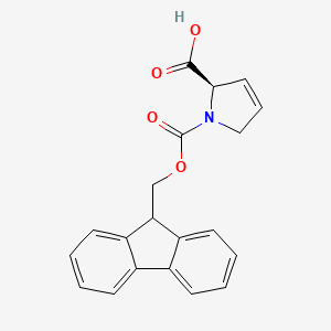 molecular formula C20H17NO4 B13888198 (2R)-1-(9H-fluoren-9-ylmethoxycarbonyl)-2,5-dihydropyrrole-2-carboxylic acid 
