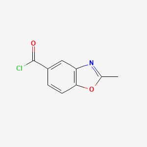 molecular formula C9H6ClNO2 B1388826 2-Methyl-1,3-benzoxazole-5-carbonyl chloride CAS No. 444777-18-8