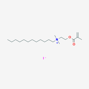 molecular formula C20H40INO2 B13888275 Dodecyl-dimethyl-[2-(2-methylprop-2-enoyloxy)ethyl]azanium;iodide 