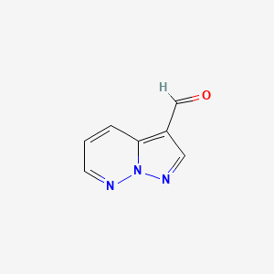 molecular formula C7H5N3O B1388828 Pyrazolo[1,5-b]pyridazine-3-carbaldehyde CAS No. 87754-35-6