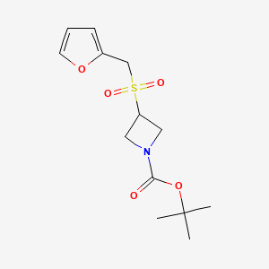 molecular formula C13H19NO5S B13888283 Tert-butyl 3-(2-furylmethylsulfonyl)azetidine-1-carboxylate 
