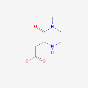 molecular formula C8H14N2O3 B1388831 Methyl 2-(4-methyl-3-oxo-2-piperazinyl)acetate CAS No. 534603-21-9