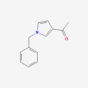 molecular formula C13H13NO B13888313 1-(1-benzyl-1H-pyrrol-3-yl)ethanone 
